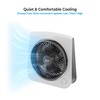 Comfort Zone Turbo Table Desk Fan with 180-Degree Adjustable Head,
