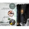 Halloween Shower Curtain,Whimsical Ghost in Bathtub with Black Cat Pumpkin