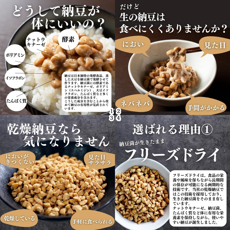 自然健康社 乾燥納豆 100g×2個 ドライ納豆 ひきわり 無添加