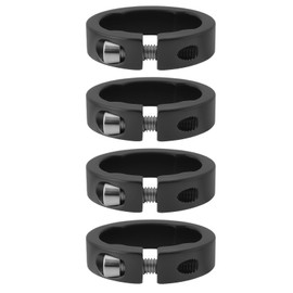 ECSiNG 2 Pairs 22.2 mm Bicycle Grips Clamp Rings for Bike Lock-On Grip System Bicycle Handlebar Accessories Aluminium Alloy Black
