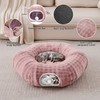 Yaning Bubble Cat Tunnel for Indoor Cats, Round Peekaboo Cave