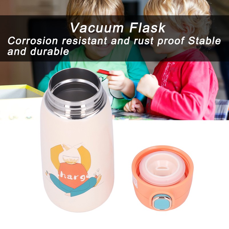 Stainless Steel Water Bottle Children Travel Portable Cute Cartoon Pattern