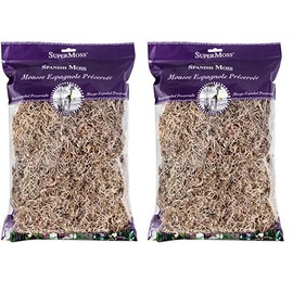 SuperMoss (26911 Spanish Moss Dried, Natural, 8 Ounces (Pack of 2)