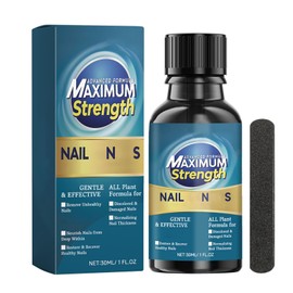 Nail Strengthening Solution 30ml with Cuticle Oil | Plant-Based Formula to Improves Brittleness & Discoloration, Nail Tending for Stronger, Healthier-Looking Nails