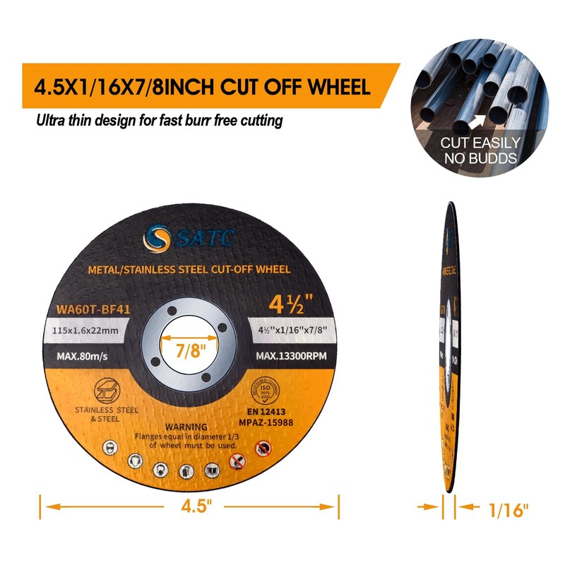 S SATC 25 PCS Cut Off Wheels 4 1/2 Inch