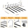 Housolution Trouser Hangers, Set of 2, Slacks, 5 Tiers, Wrinkle