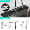 Faucet Mat for Kitchen Sink [5°Slope Fast Self-draining] Kitchen Sink