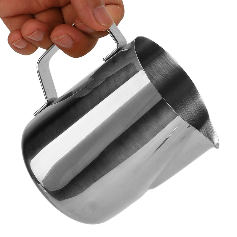 Milk Frother Cup 600ml Short Mouth Spout Milk Frothing Pitcher