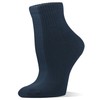 Yomandamor Women's Casual Socks, Thick, Combed Cotton, Black, 5 Pairs