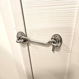 4-inch Bathroom Doorknob with Changing Room Lock Latch 2ea