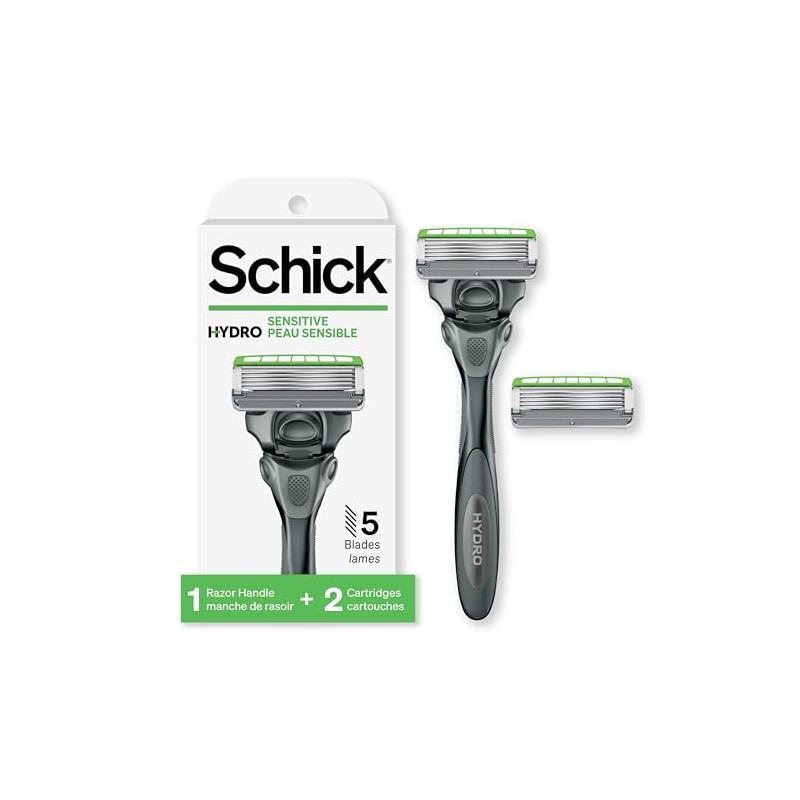 Schick Hydro Sense Sensitive Razors for Men with Shock Absorbent
