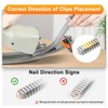 KIMSING CL-34 Galvanized Clinching Clips 960 PCS/Box Compatible with M85