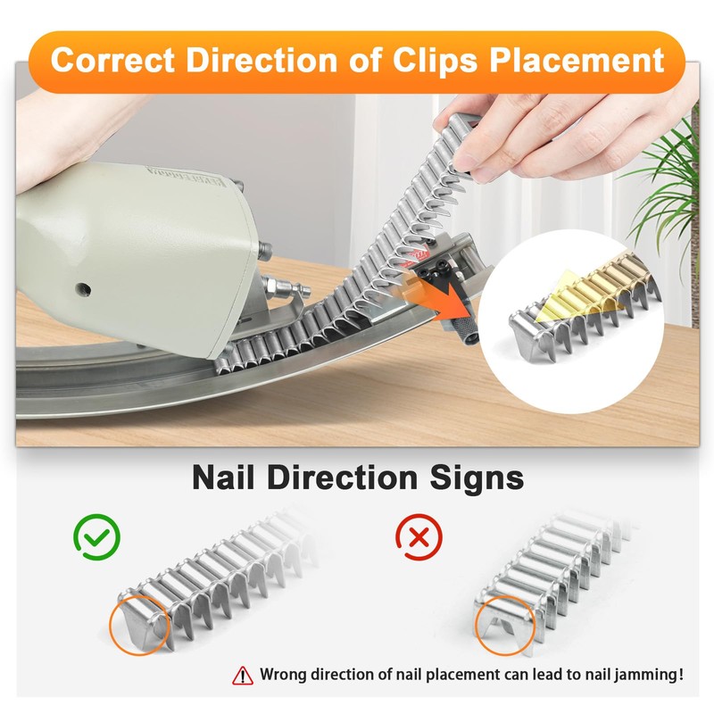 KIMSING CL-34 Galvanized Clinching Clips 960 PCS/Box Compatible with M85