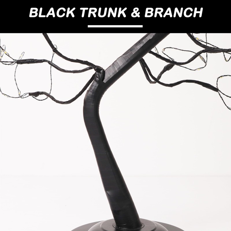 JOINTWIN LED Bonsai Tree Light,108L Fairy Tree Lamp,Adjustable & Black