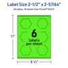 Avery Printable Hexagon Labels with Sure Feed Technology, 2-1/2" x