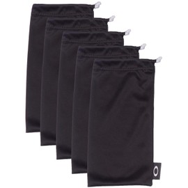 Oakley unisex adult Microbag Sunglass Case, Black/ 5 Pack, One Size US