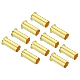 PATIKIL 6mm Tube OD Brass Compression Insert, 50 Pack Insert Tube Support Compression Sleeve Fitting Assortment Kit for Air Water Gas Hose