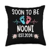 Soon To Be NOONI Est.2024 Funny Pregnancy Announcement Baby Throw