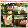GSrenyu 25 Pcs Mini Cat Figures, Mini Resin Animals Glow