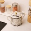 Tsnamay 5.71"x4.13" Sugar Bowl with Lid and Spoon for Kitchen