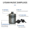 LYSIAN High-Fidelity Concert Ear Plugs -23dB Noise Reduction, Ergonomic Snug