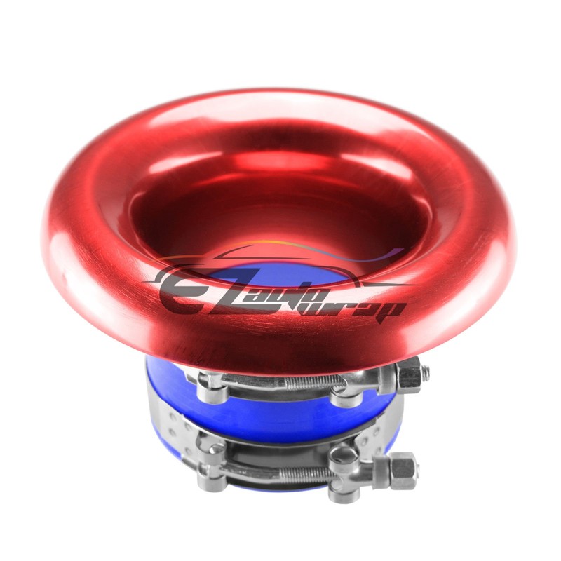 EZAUTOWRAP 4" Black Short Ram Cold Air Intake Turbo Horn