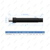 1.5" X 6" Stroke, Replacement Snow Plow Cylinder Fits Western