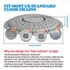 zaa Shower Drain Hair Catcher, Premium Silicone Drain Protector &