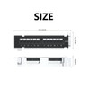 1U 12 Ports Cat5E Unshielded Wallmount Patch Panel UTP Ethernet