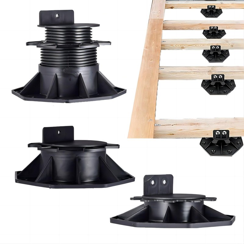 BGTLGIO 12Pack Adjustable Deck Support Pedestal Deck Foundation Base Support