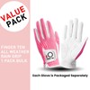 FINGER TEN Golf Gloves Women Left Hand Right Microfiber All