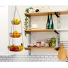 CAXXA 3-Tier Hanging Basket Fruit Organizer Kitchen Heavy Duty Wire