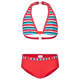 Landora® Girls' Triangle Bikini in Green / Turquoise - Oeko-Tex® Standard 100, red