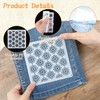 30Pcs Sashiko Stencil Quilting Stencils Wash Away for Crafts, Embroidery