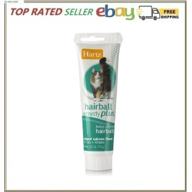Hartz Hairball Remedy Plus Salmon Flavored Paste for Cats and Kittens,2.5 Ounce