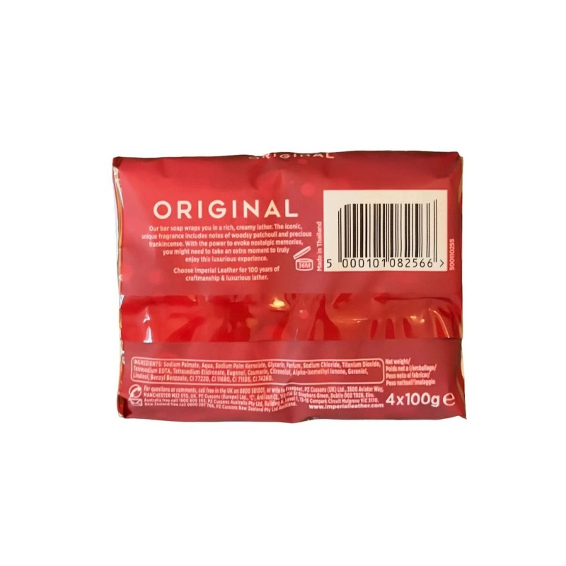 Imperial Leather Original Soap,100g, Pack of 4 bars - USA