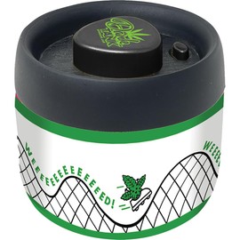 Fujima 4.25in Rollercoaster Ultra Dank Tank Vacuum Jar – 400ml Airtight Storage Container with Smell-Proof Seal, Durable & Portable for Freshness Preservation