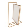 Y5578 Gold Metal Rotating Photo Frame Double Sided Rotating Floating