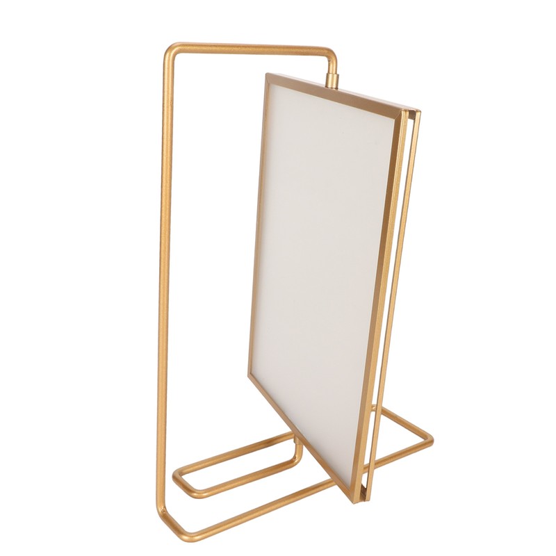 Y5578 Gold Metal Rotating Photo Frame Double Sided Rotating Floating