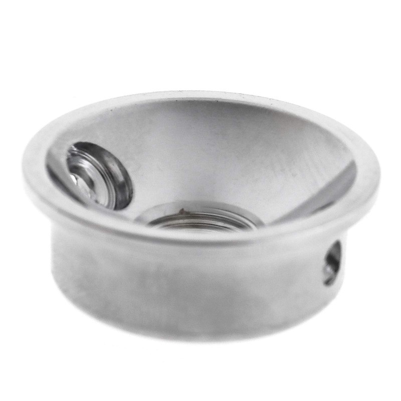 Guitar Input Jack Socket Plate in Chrome Round or Telecaster