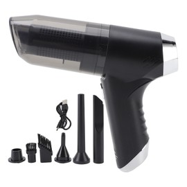 Car Vacuum Cleaner Blowing Vacuuming Mite Removal 3 in 1 Brushless Low Noise 7000Pa 75W 4000mah Car Cordless Vacuum Cleaner for Home Deep Black