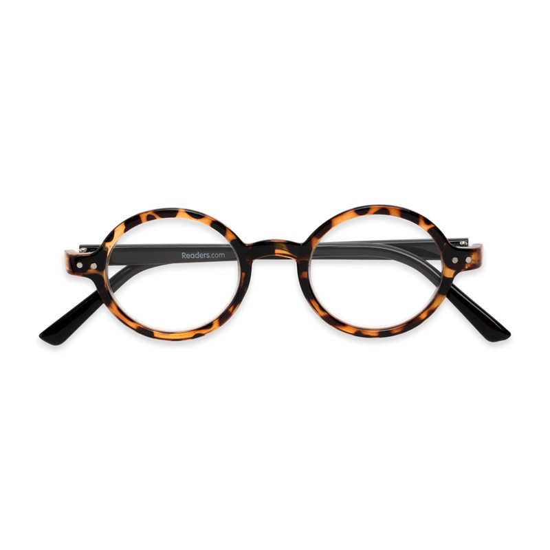 Readers.com Reading Glasses: The Bookworm round Style for Men and