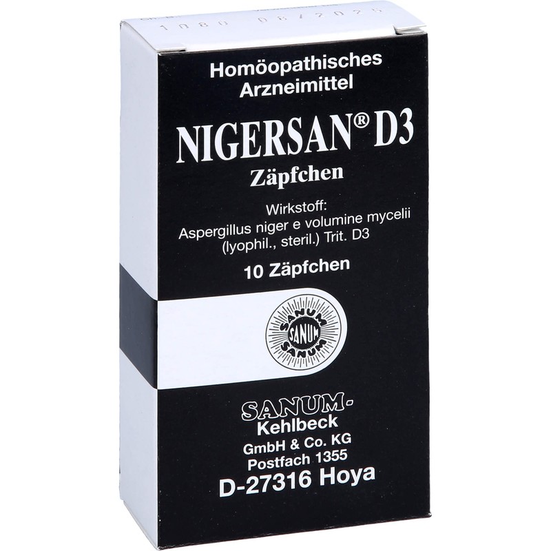 NIGERSAN D 3 Suppositories Pack of 10