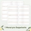 Häfft® Monthly Calendar 2027 A6+ Slim "Lemon Times" 1 Month