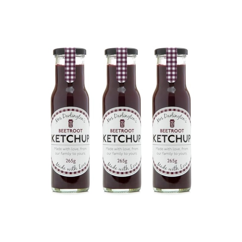 Mrs Darlington's Beetroot Ketchup - 265g - Pack of 3