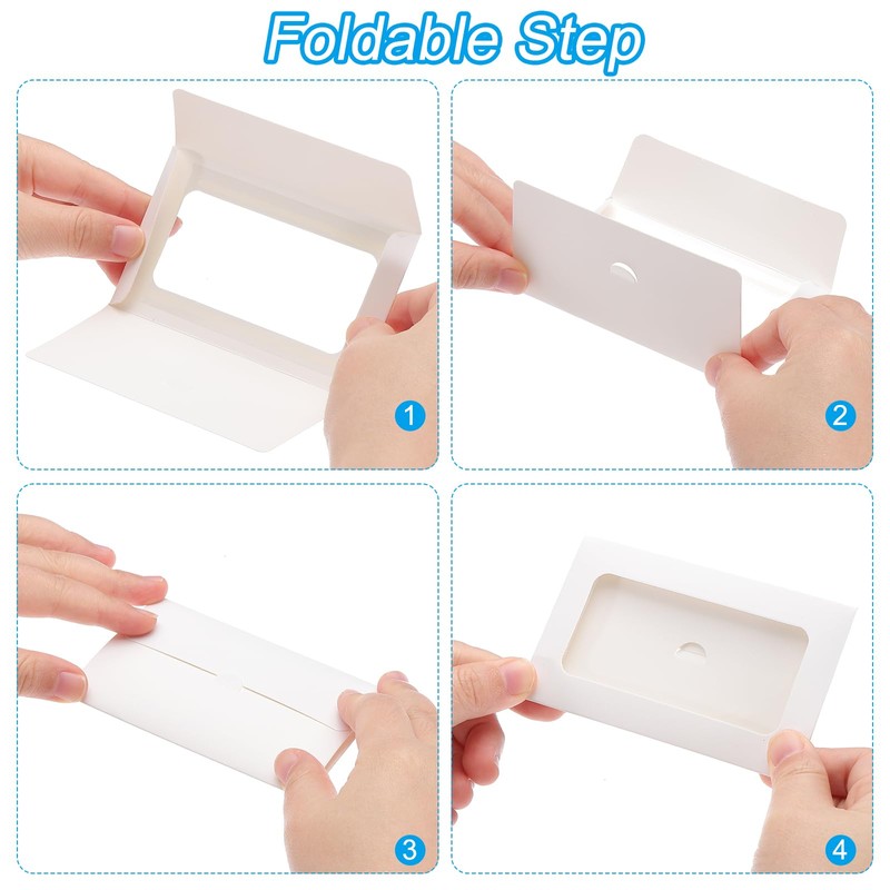 PATIKIL 4 x 2.4 Inch Card Envelope with Window, 60