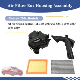 Getfarway 16554-3RC2B 16546-30P00,Air Cleaner Box Housing w/Air Inlet Duct & Cabin Air Filter Replacement Fit for Nissan Sentra 1.6L 1.8L 2013-2019 Replace 16500-3RC2A 27277-3DF0A