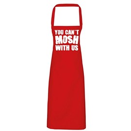 Hippowarehouse You can't mosh with us Apron kitchen cooking painting DIY onesize adult
