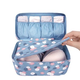 Unbranded Travel Bra Underwear Panties Socks Cosmetic Organizer Bag for Women *USA* Seller - Daisy Mint
