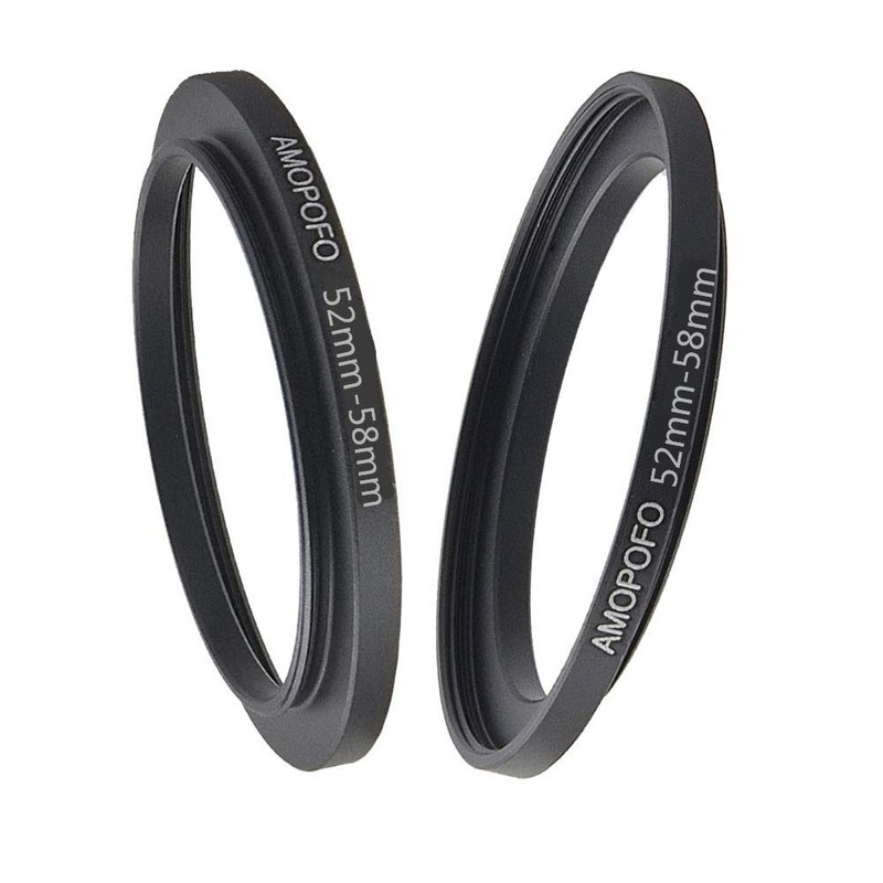52 mm to 58 mm metal filter ring, 52-58 mm